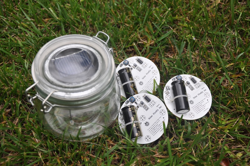 Fireflies In A Jar At Night. The solar firefly jar consists